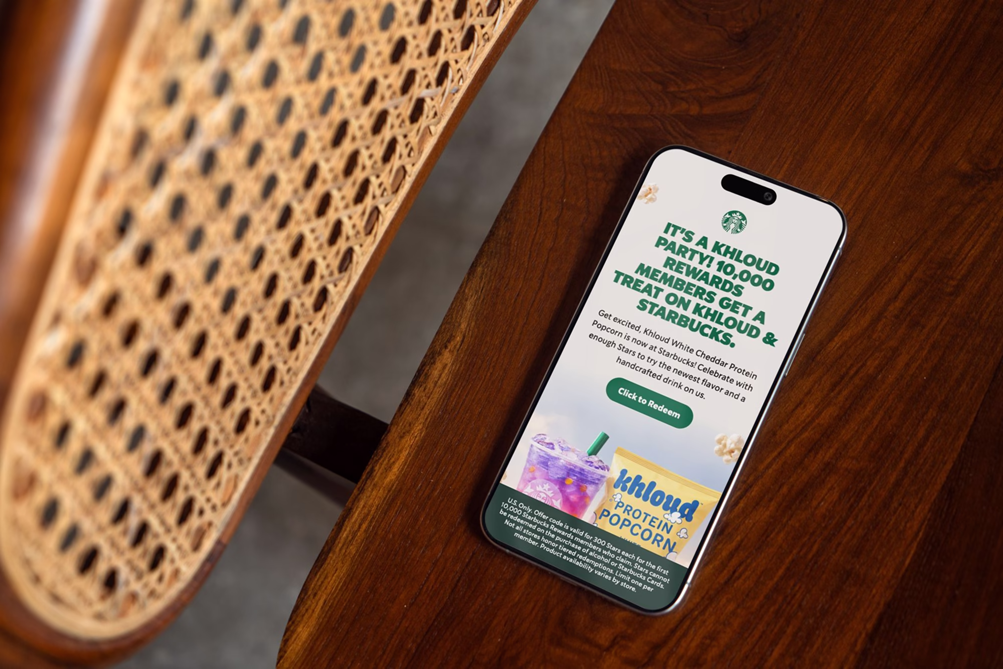 Starbucks reward drop detail