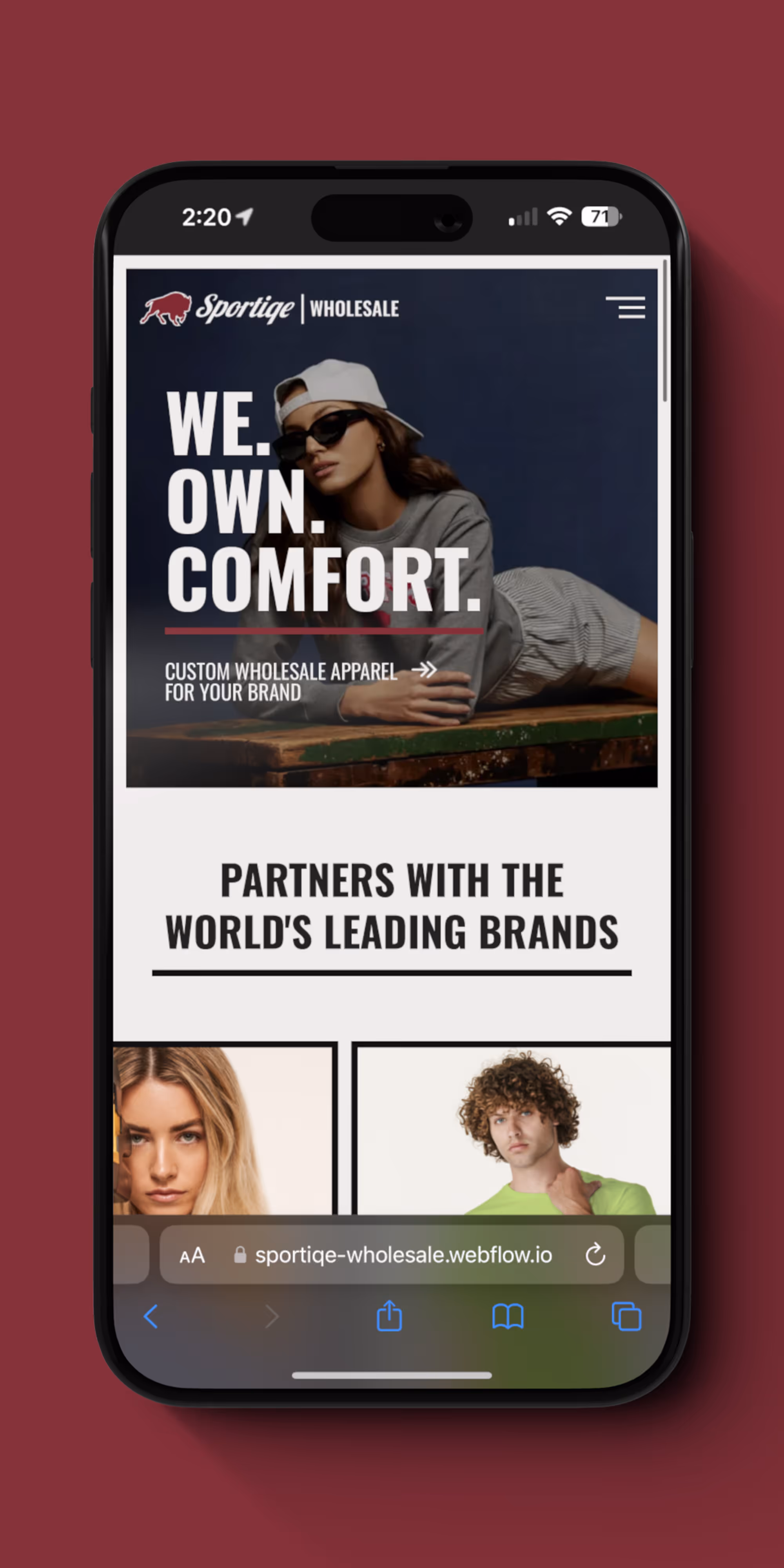 Sportiqe wholesale platform